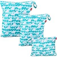 Los mejores  - Damero 3 piezas Bolsa Pañales Impermeable- Bolsa para la Ropa de BebéImpermeable- Bolsa de Cambio de Pañal para Bebes…